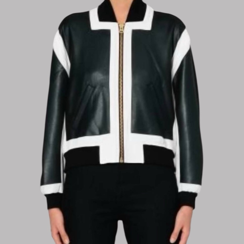 McQ Alexander McQueen Paneled Bomber Jacket NWT Women's Sz IT 40‎ US 4/6